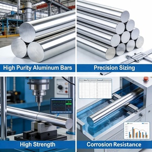 Barres <span class=keywords><strong>en</strong></span> aluminium extrudé T6 7075 5083 6061 6063 rondes/carrées/hexagonales, directement de l'usine, pour toiture/mur industriel, 2024 - Product Image 4
