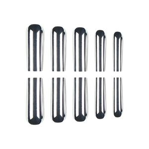 Vente en gros 24 pièces Future Cyber Cool Sister Mirror Ongles artificiels Style mécanique <span class=keywords><strong>Faux</strong></span> ongles galvanisés en métal argenté - Product Image 6