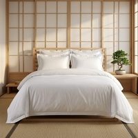 Draps d'hôtel en coton 100% de luxe, doux, 40S 200TC, blancs, de la marque JF, vente en gros, sur mesure