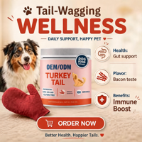 Poudre Équilibre Flore Intestinale Canin Champignon Queue de Dinde Bêta-glucanes Probiotiques 84g Soutien Immunitaire Saveur Bacon Bien-être Quotidien