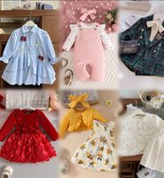 Lots de vêtements d'été usagés pour enfants de différentes tailles, marque TPS, en polyester/coton, en balles propres, stock de liquidation mode