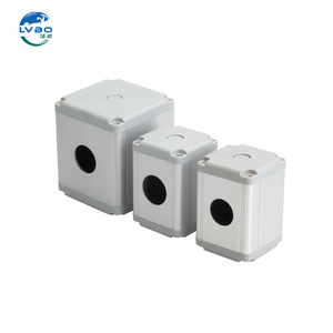 LVBO IP67 Waterproof Outdoor customizable Metal Aluminium Waterproof single holes Electrical Push Button Switch Box