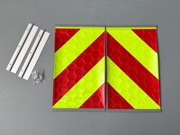 Drapeau de signalisation de sécurité en PVC réfléchissant jaune fluorescent haute visibilité, imprimable, pour livraison