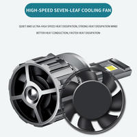 Lámpara Delantera Súper Brillante C6 H7 25000lm, Bombilla LED para Auto H1 H3 H11 9005 9006, Faro Antiniebla, Faro Delantero LED H4 para Auto