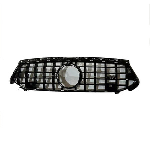 Grille GT pour Mercedes-Benz Classe A W177, ABS noir avec bandes argentées, pièce de rechange pour pare-chocs avant - Product Image 5