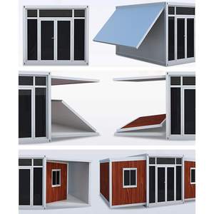 Nouveau garage mobile pliable extensible de 20 pieds et 40 pieds, <span class=keywords><strong>maison</strong></span> mobile préfabriquée contemporaine, bureau en acier, chambre, villa, hôtel, cuisine - Product Image 5