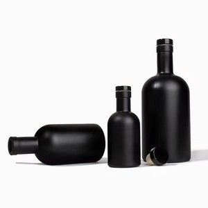 Personnalisé 250ml 375ml 500ml Verre clair Glaçage Ratafee <span class=keywords><strong>Cidre</strong></span> Gin Bouteilles Fond épais Hydromel Eau <span class=keywords><strong>de</strong></span> <span class=keywords><strong>Feu</strong></span> Rhum Bouteille Avec Liège - Product Image 5