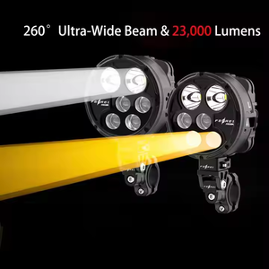 Faro fendinebbia LED per moto Ferei FA318M 300W ad alta potenza, impermeabile IPX8, 23000 Lumen super luminosi, 145716 Candela, doppia lente - Product Image 3