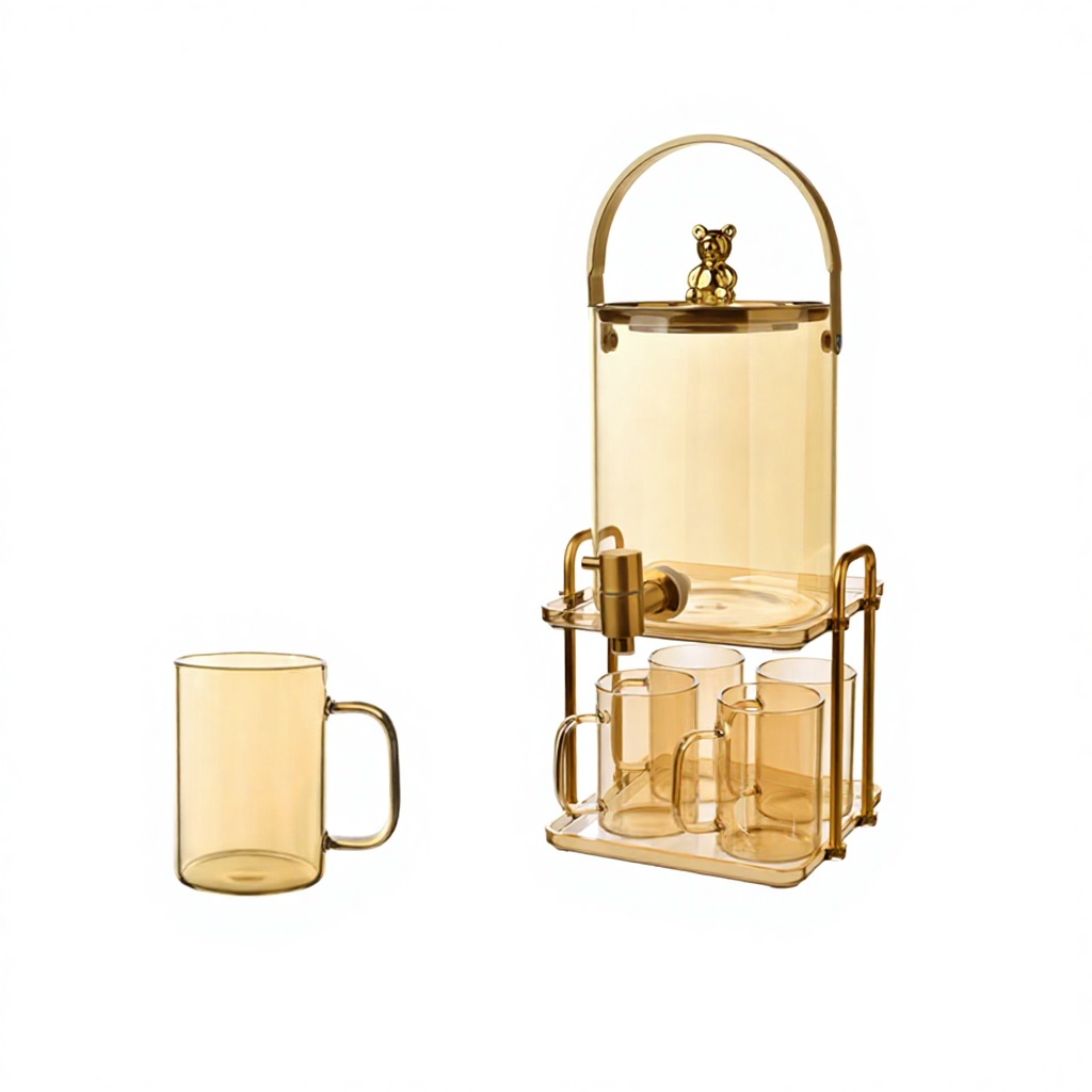 amber pithcer+cups*4