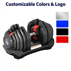 Ylsy001zf2101 Epsonlove Ensemble d'haltères réglables en acier de 24 kg avec revêtement en plastique, augmentation de 2,5 kg pour chaque unité - Product Image 3