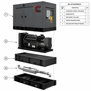 Générateur au gaz naturel 400 kVA 450 kVA 500 kVA 50 Hz triphasé 600 kVA - Product Image 5