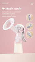 Tire-lait manuel de haute qualité de nouvelle conception avec stockage pratique PP bouteille silicone matériau maman-friendly cou Standard