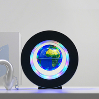 Gran oferta, globo terráqueo con mapa del mundo magnético giratorio 2025, nueva luz nocturna LED levitante con potencia tipo C, diseño moderno DIY para uso doméstico