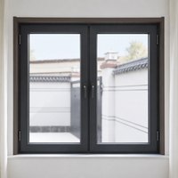 Fenêtre à battant en aluminium 6060-T66, pont thermique, isolation phonique, verre Low-E, pour immeuble de grande hauteur, norme allemande Roto CE