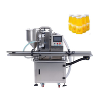 Machine de remplissage à convoyeur à grande vitesse avec trémie, remplisseur de précision quantitative pour liquides et crèmes, 40-100 bouteilles/min, 10ml-2000g