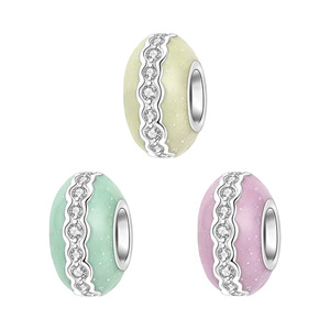 Original white copper <b>bead</b> <b>bracelet</b> - colorful isolation <b>bead</b> pendant, a personalized accessory suitable for both men and women - Product Image 1