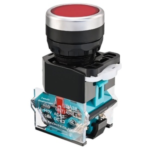 Interruptor <span class=keywords><strong>de</strong></span> Control LA38 <span class=keywords><strong>de</strong></span> Cabeza Plana con Auto-reinicio y Bloqueo Automático, Botón <span class=keywords><strong>de</strong></span> <span class=keywords><strong>Encendido</strong></span>/Apagado para Caja <span class=keywords><strong>de</strong></span> Distribución <span class=keywords><strong>de</strong></span> Energía - Product Image 1
