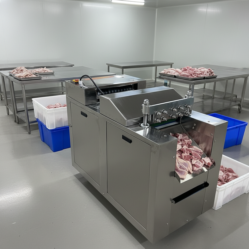 Automatic Frozen Chicken Meat Saw Cut