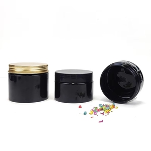 Bán Buôn Mỹ Phẩm Bao Bì Thực Phẩm 100Ml <span class=keywords><strong>150Ml</strong></span> 200Ml 250Ml 300Ml Hổ Phách Đen <span class=keywords><strong>Pet</strong></span> Nhựa Mỹ Phẩm Kem Jar Với Trắng Đen Nắp - Product Image 6