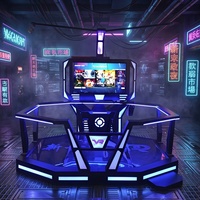 Plataforma de Realidad Virtual Comercial Topvoy TV-VR-008 de Acero para Interiores, Estación de Realidad Virtual HTC de Gran Espacio para Caminar y Simulador de Movimiento Libre, 100-500 kg