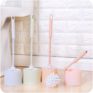 High Quality Eco-Friendly Durable Handheld Toilet <b>Brush</b> Holder Set Plastic <b>Cleaning</b> <b>Brushes</b> Customized Colors Bathroom Colorful - Product Image 2