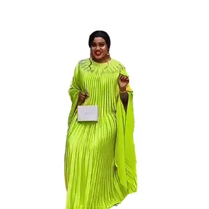 ชุดราตรีผ้าเรยอนจีบคุณภาพสูงจากแอฟริกาใต้ พร้อมผ้าคลุมไหล่ประดับคริสตัล - Product Image 1