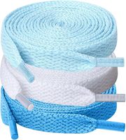 Lacets plats robustes de 5/16 pouces de large pour chaussures de sport, baskets, bottes, activités de plein air, hommes et femmes