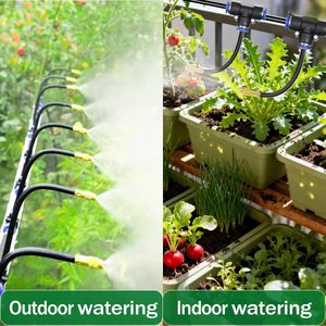 Kit d'irrigation universel par micro-pulvérisation 80 pieds, système d'arrosage de jardin à raccord rapide et pulvérisation fixe, flexible et facile à installer - Product Image 4