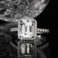 Bague de fiançailles personnalisée en or massif 14K et 18K diamant de laboratoire CVD certifié IGI pour femme