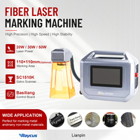 Mini Máquina Portátil de Marcado Láser de Fibra para Grabado de Joyas en Oro y Plata, Grabador Láser de Mano de 20W 30W 50W con Pantalla Táctil