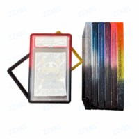 Pelindung Slab PSA dengan Pelat Belakang Akrilik Transparan Anti Gores, Bumper TPU Gradasi untuk Sudut Slab Kartu, 41 Warna