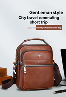 Tas Selempang Bahu Pria Fashion Berkualitas Tinggi, Anti Air, Multi Kompartemen, dengan Pegangan, Cocok untuk Kantor