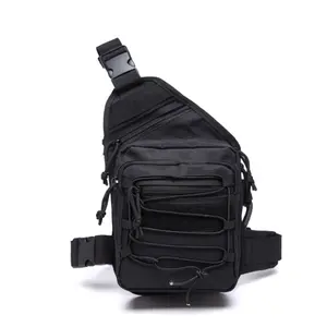 Sling tático saco escondido arma coldre Carry EDC impermeável homens ombro peito saco