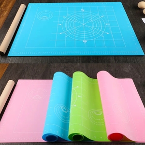 Silicone Baking <b>Mats</b> with Measurements Non-slip BPA-Free Heat Resistant Non Stick Sheet <b>Mat</b> Pure Silicone Pastry <b>Mat</b> for <b>Rolling</b> - Product Image 5