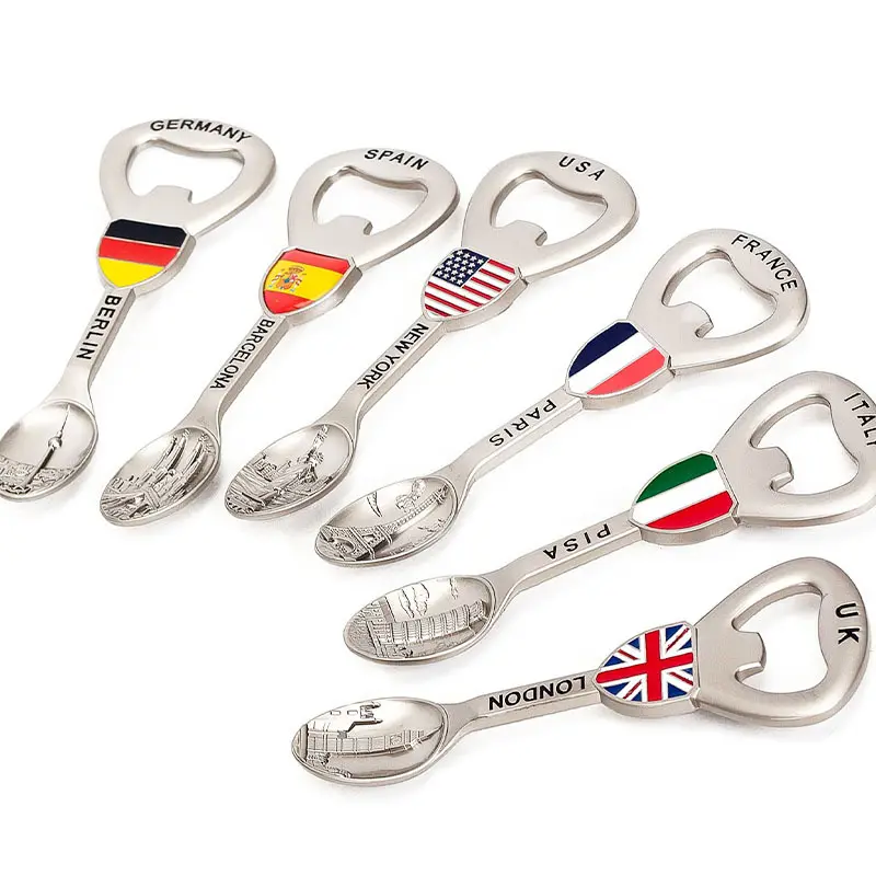 Deutschland Spanien USA Frankreich Italien UK Schweiz verschiedene Land Metall Zink legierung Souvenir Schlüssel bund Schlüssel ring