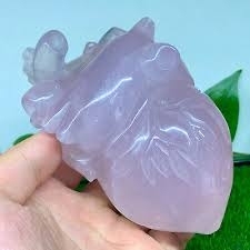 Ornements en forme de cœur en quartz rose scintillant de haute qualité en gros, idéaux comme cadeaux - Product Image 3