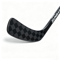 Palo de hockey sobre hielo de fibra de carbono al 10%, juvenil, 370g, duradero, de fibra de vidrio compuesta, con logo personalizado