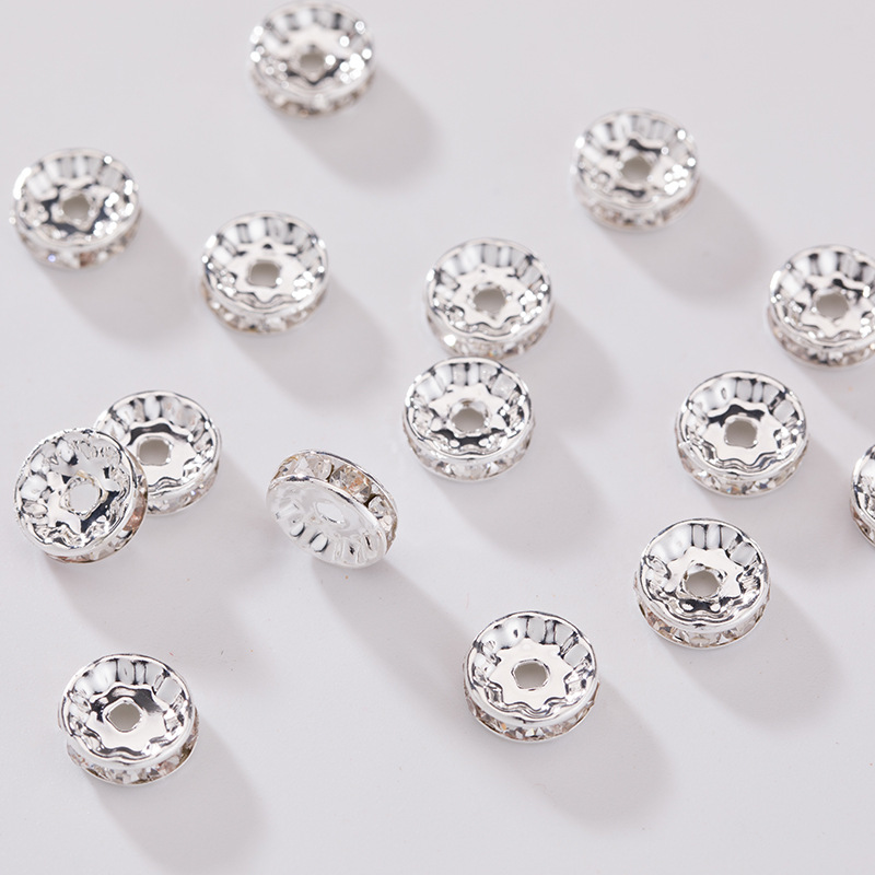 flat spacer wheel bead micro pave