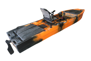 Vicking 12.6ft double pédale d'entraînement 1 personne hélice aileron Touring Sit-On-Top pêche électrique moteur de pêche à la traîne écologique - Product Image 4