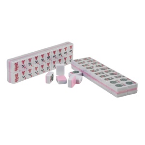 Ensemble de tuiles de Mahjong miniatures prêtes à être expédiées, 30 pièces #   Mahjong portable en mélamine, finition polie à la main, pour la maison, les jeux en plein air et les clubs - Product Image 4