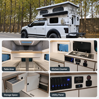 Nouvelle caravane pliable pour pick-up, économique, design imperméable, pour le camping en plein air, capacité 2-4 personnes