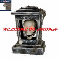 Halloween Animatronics Hängende Laterne mit sprechendem Schädel Halloween Dekoration Requisiten für Party Wand dekorationen