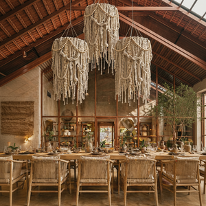 Pantalla <span class=keywords><strong>de</strong></span> repuesto moderna <span class=keywords><strong>de</strong></span> algodón vintage <span class=keywords><strong>de</strong></span> macramé, decorativa, multicapa, accesorios para candelabro y lámpara <span class=keywords><strong>de</strong></span> pared - Product Image 5