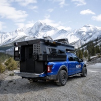 Huntoo Hard Shell Aluminum Truck Bed Topper Camper Shell pour les voyages extrêmes en tout-terrain