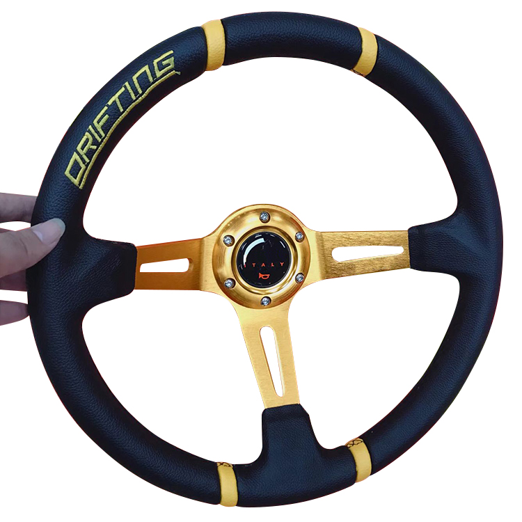 35cmステアリングホイール14レーシングユニバーサルカー