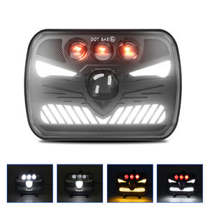 5X7 ''7x6'' Faro LED cuadrado DRL Señal de giro Haz sellado alto/bajo para Jeep Cherokee Express Chevy <span class=keywords><strong>Ford</strong></span> GMC Truck <span class=keywords><strong>DOT</strong></span> - Product Image 4