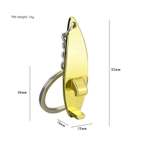 Ouvre-bouteille de planche de surf multifonctionnel Porte-clés ouvre-bouteille en métal personnalisé Porte-clés sport Petits cadeaux Pendentif clé en gros