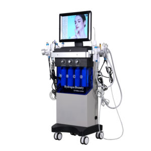 CE 인증 14 In 1 다기능 하이드라 뷰티 피부 관리 장비, 주름, 기미, 여드름 및 블랙헤드 개선용 수소 페이셜 기기 - Product Image 1