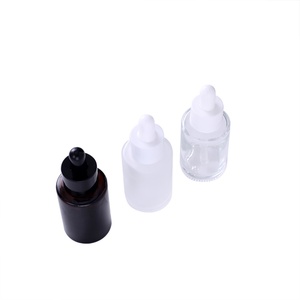 Bouteille en verre carrée à épaule arrondie de 60 ml (2 oz) à prix de gros, flacon compte-gouttes givré de 30 ml pour émulsion, fond de teint et essence - Product Image 4