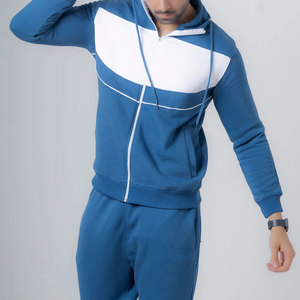 Conjunto Deportivo Personalizado con Logotipo para Hombre, Sudadera con Cremallera Lisa, Conjunto Deportivo de Invierno Cálido y Grueso de Algodón para Adultos - Product Image 4